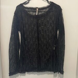 Free People- On the Road Twisted Top in Black